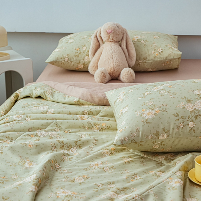 91家纺网 家纺一手货源 找家纺 尊妙被业 2026新款小清新花卉里外全棉纯棉棉花被夏被夏凉被空调被 暮花