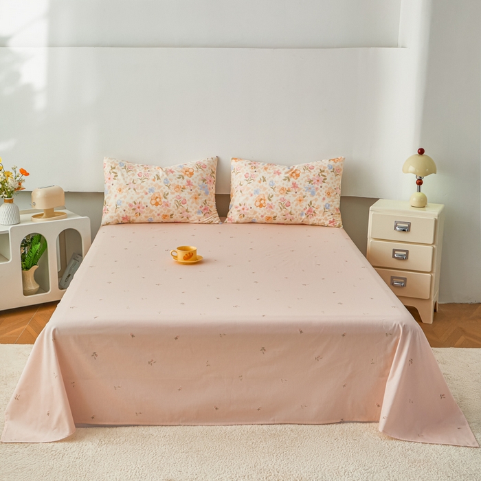 91家纺网 家纺一手货源 找家纺 尊妙被业 2026新款小清新花卉里外全棉纯棉棉花被夏被夏凉被空调被 浅樱故事