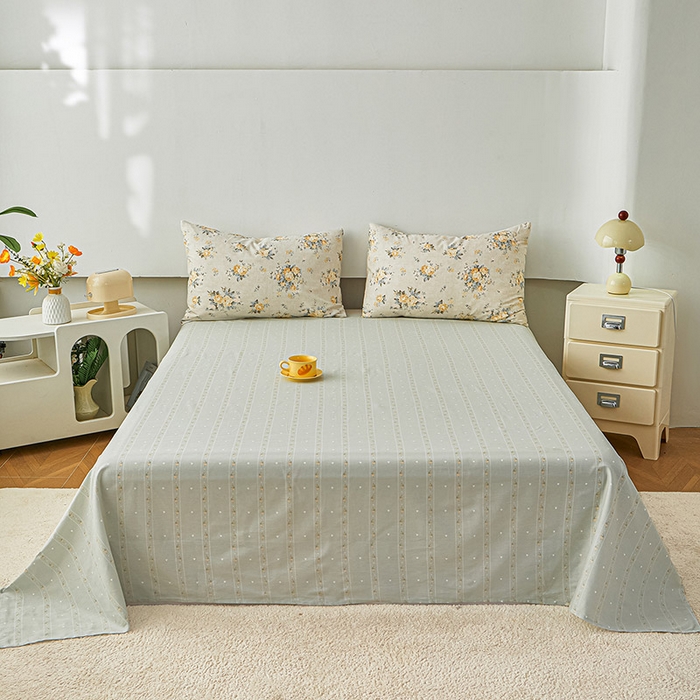 91家纺网 家纺一手货源 找家纺 尊妙被业 2026新款小清新花卉里外全棉纯棉棉花被夏被夏凉被空调被 蔷薇的故事-黄