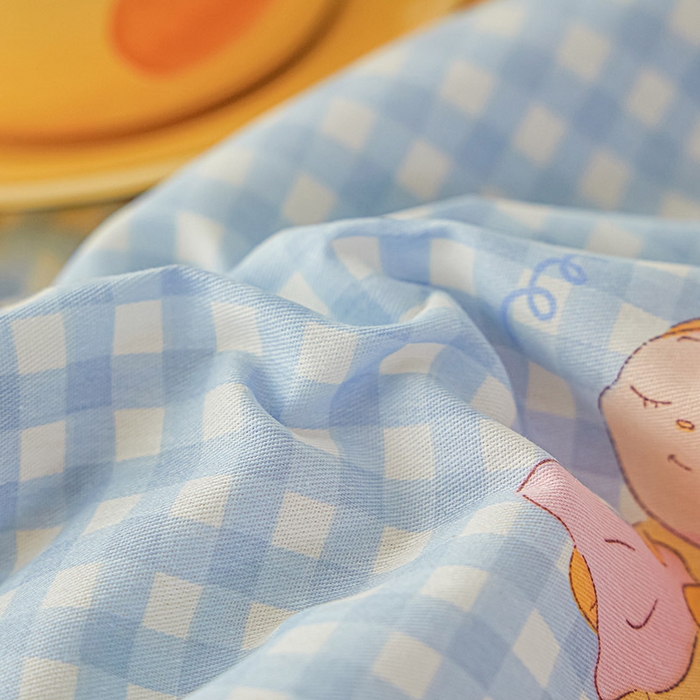 91家纺网 家纺一手货源 找家纺 尊妙被业 2026新款小清新花卉里外全棉纯棉棉花被夏被夏凉被空调被 甜梦小精灵-兰