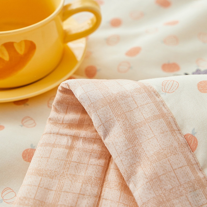 91家纺网 家纺一手货源 找家纺 尊妙被业 2026新款小清新花卉里外全棉纯棉棉花被夏被夏凉被空调被 甜糯软糖