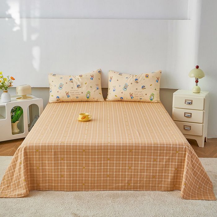 91家纺网 家纺一手货源 找家纺 尊妙被业 2026新款小清新花卉里外全棉纯棉棉花被夏被夏凉被空调被 兔子警官