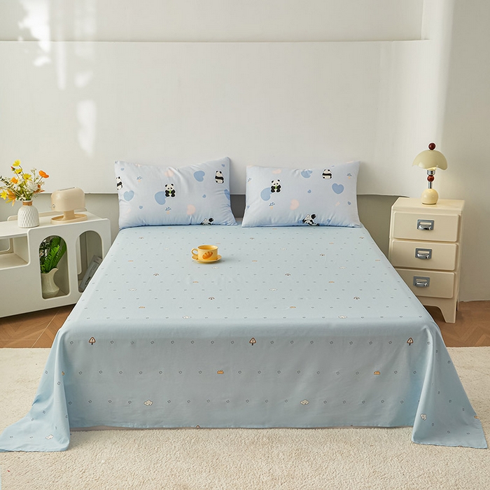 91家纺网 家纺一手货源 找家纺 尊妙被业 2026新款小清新花卉里外全棉纯棉棉花被夏被夏凉被空调被 熊猫摇摇乐