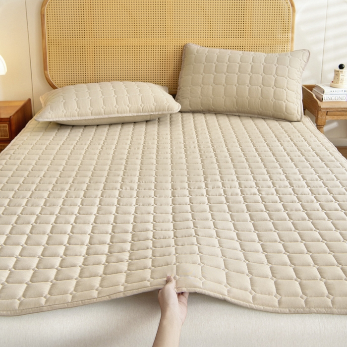 91家纺网 家纺一手货源 找家纺 （总）宇淳国际 2026新款纯色面包格防滑床垫