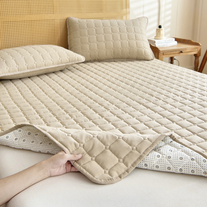 91家纺网 家纺一手货源 找家纺 （总）宇淳国际 2026新款纯色面包格防滑床垫