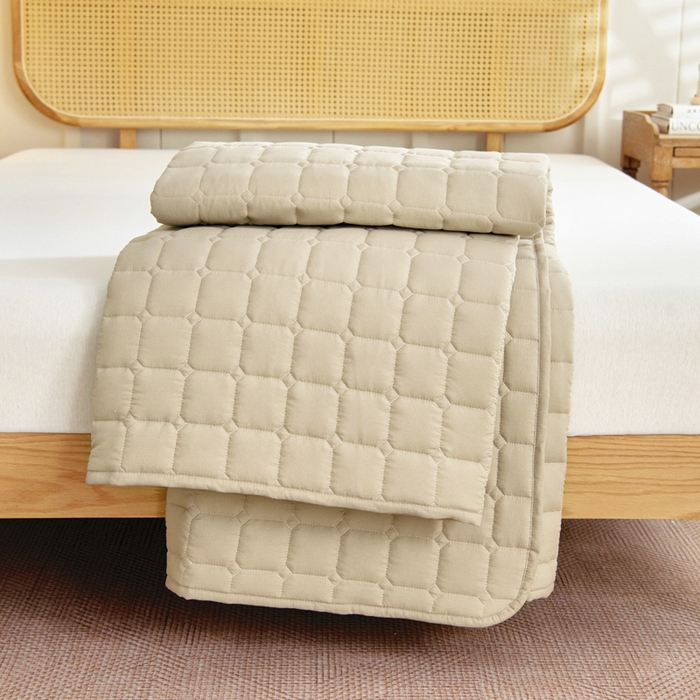 91家纺网 家纺一手货源 找家纺 （总）宇淳国际 2026新款纯色面包格防滑床垫