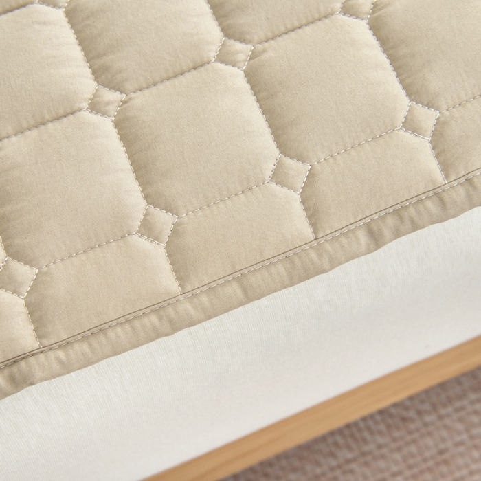 91家纺网 家纺一手货源 找家纺 （总）宇淳国际 2026新款纯色面包格防滑床垫