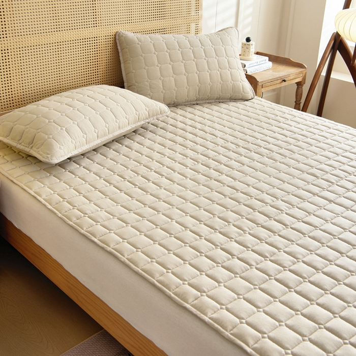 91家纺网 家纺一手货源 找家纺 （总）宇淳国际 2026新款纯色面包格防滑床垫