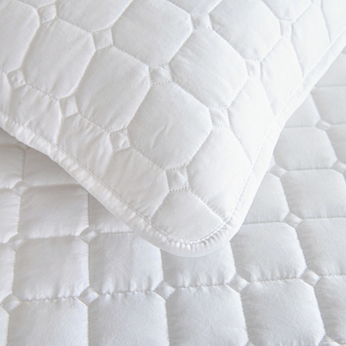 91家纺网 家纺一手货源 找家纺 宇淳国际 2026新款纯色面包格防滑床垫 白色