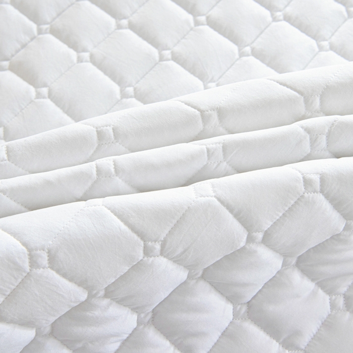 91家纺网 家纺一手货源 找家纺 宇淳国际 2026新款纯色面包格防滑床垫 白色