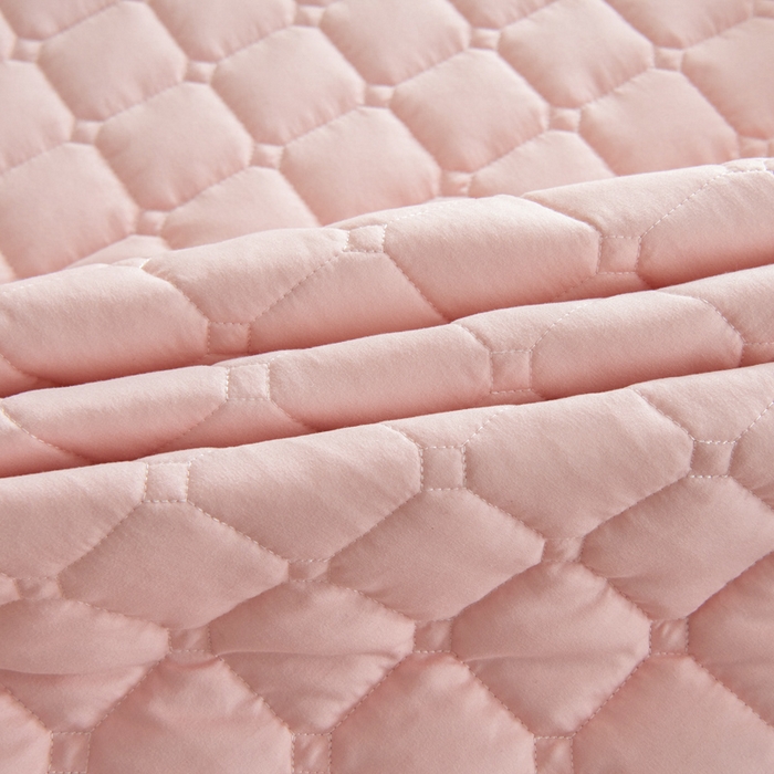 91家纺网 家纺一手货源 找家纺 宇淳国际 2026新款纯色面包格防滑床垫 玉色