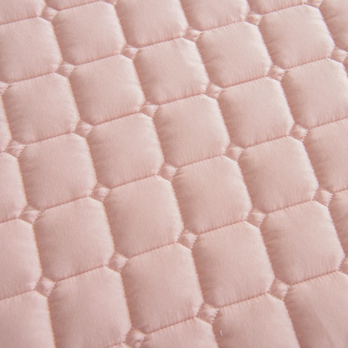 91家纺网 家纺一手货源 找家纺 宇淳国际 2026新款纯色面包格防滑床垫 玉色