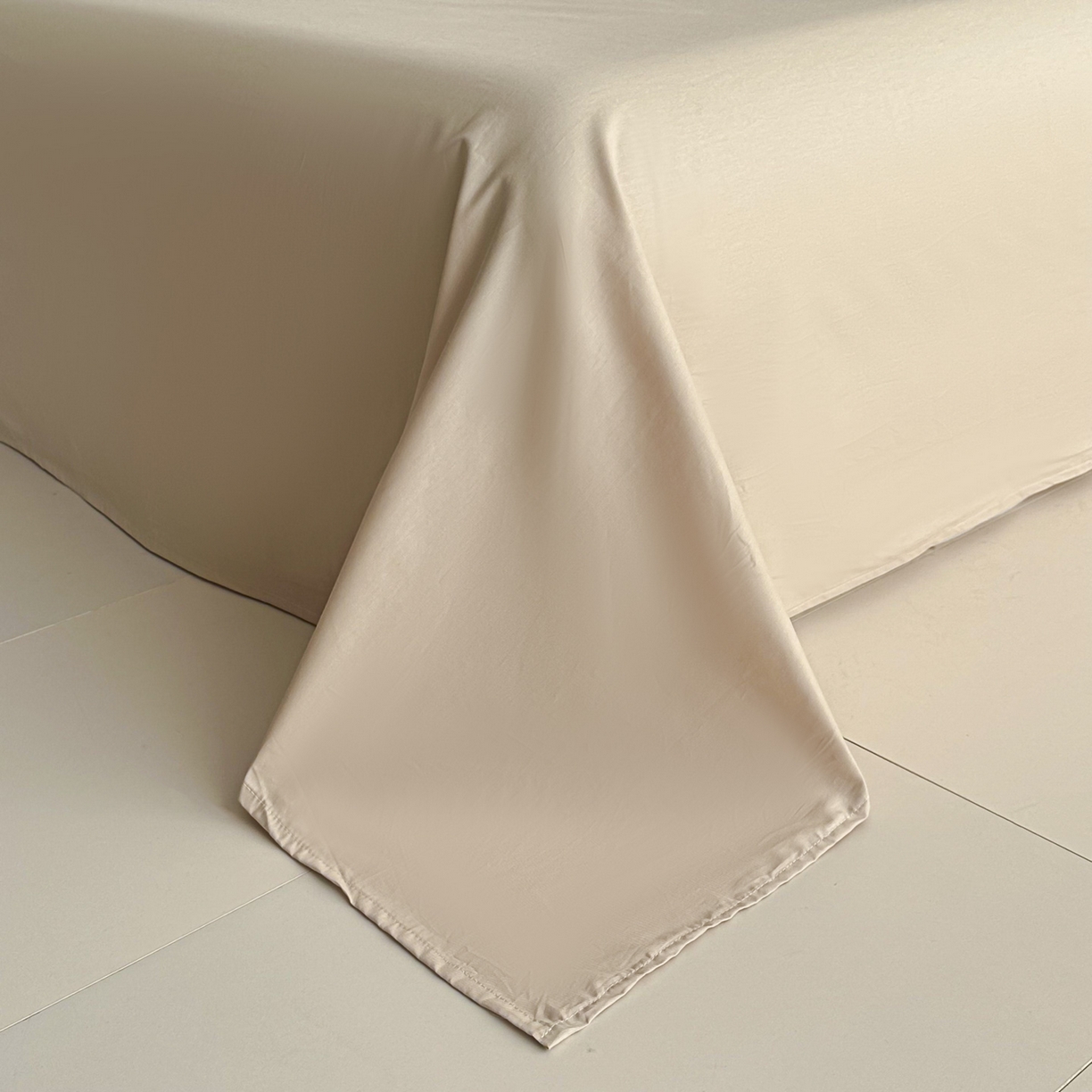 91家纺网 家纺一手货源 找家纺 眠博士 2026新款全棉纯棉水洗立体提花四件套 绵语-卡其