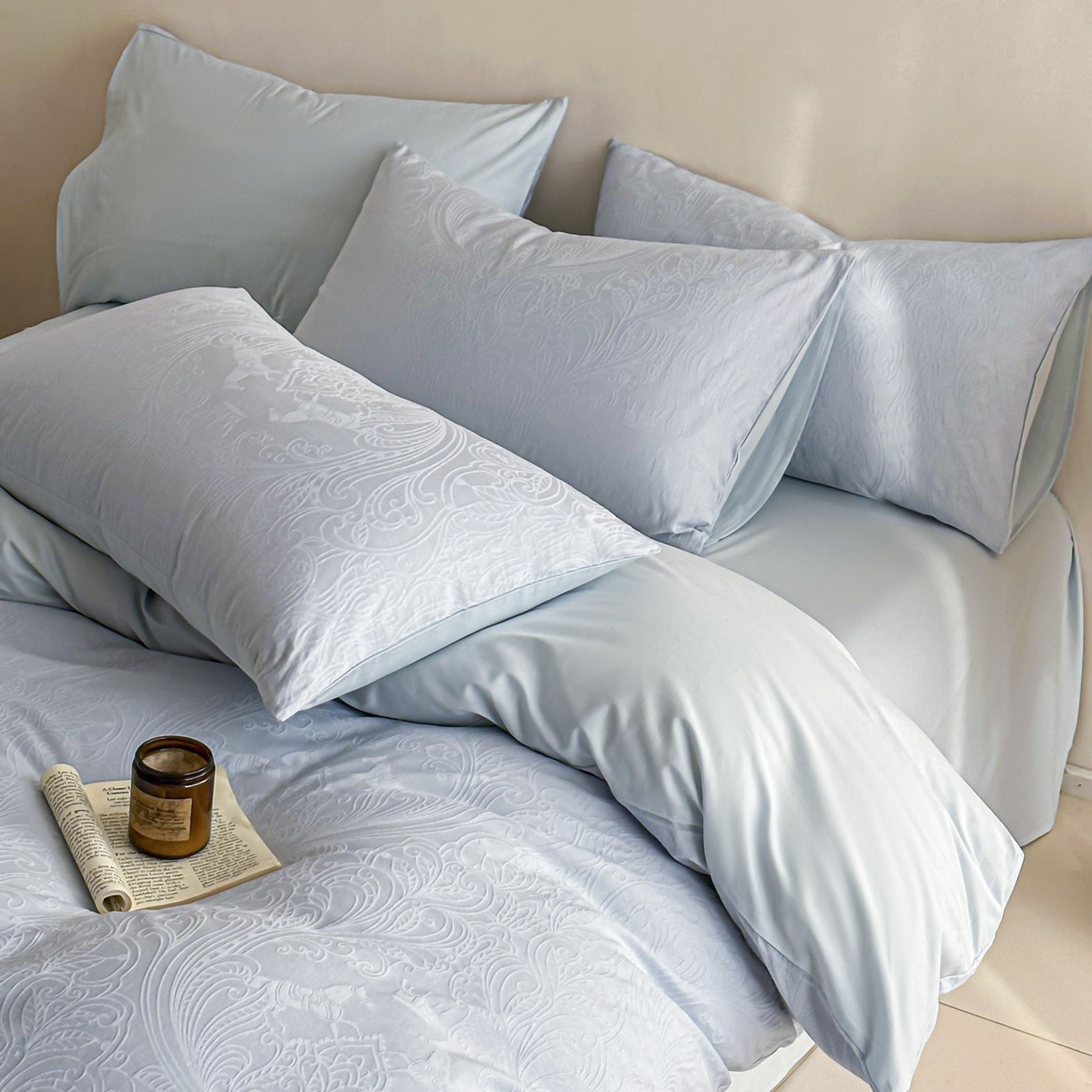 91家纺网 家纺一手货源 找家纺 （总）眠博士 2026新款全棉纯棉水洗立体提花四件套