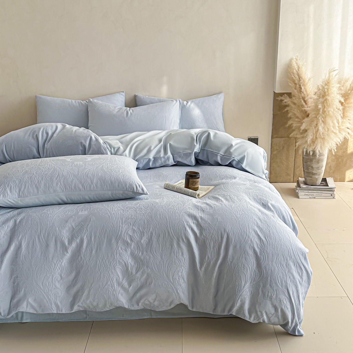 91家纺网 家纺一手货源 找家纺 （总）眠博士 2026新款全棉纯棉水洗立体提花四件套