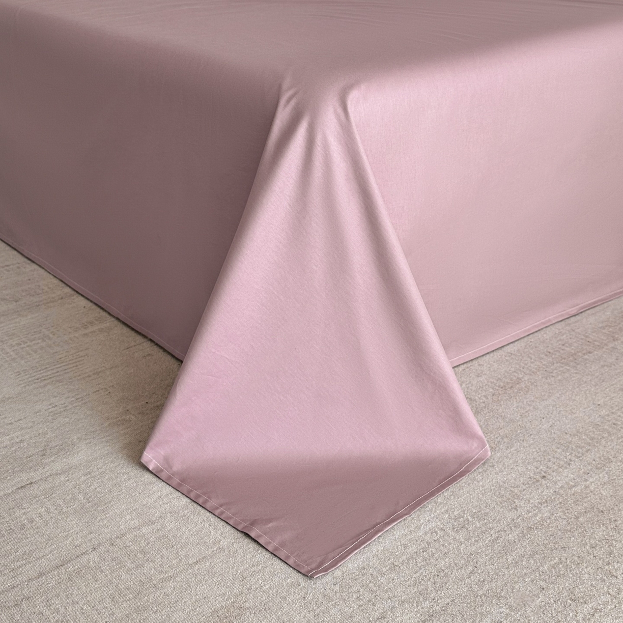 91家纺网 家纺一手货源 找家纺 羚羊语家纺 2026新款全棉毛球款四件套40支纯棉轻奢13372小清新喷气印花四件套被套床单床笠三件套 浣纱记