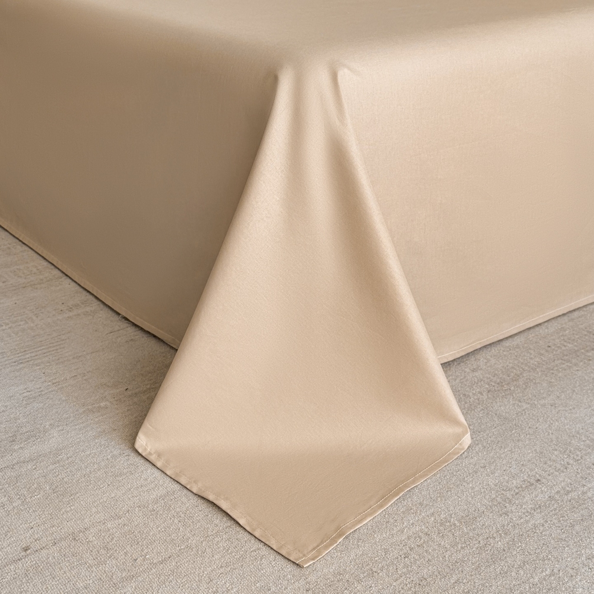 91家纺网 家纺一手货源 找家纺 羚羊语家纺 2026新款全棉毛球款四件套40支纯棉轻奢13372小清新喷气印花四件套被套床单床笠三件套 月光纱