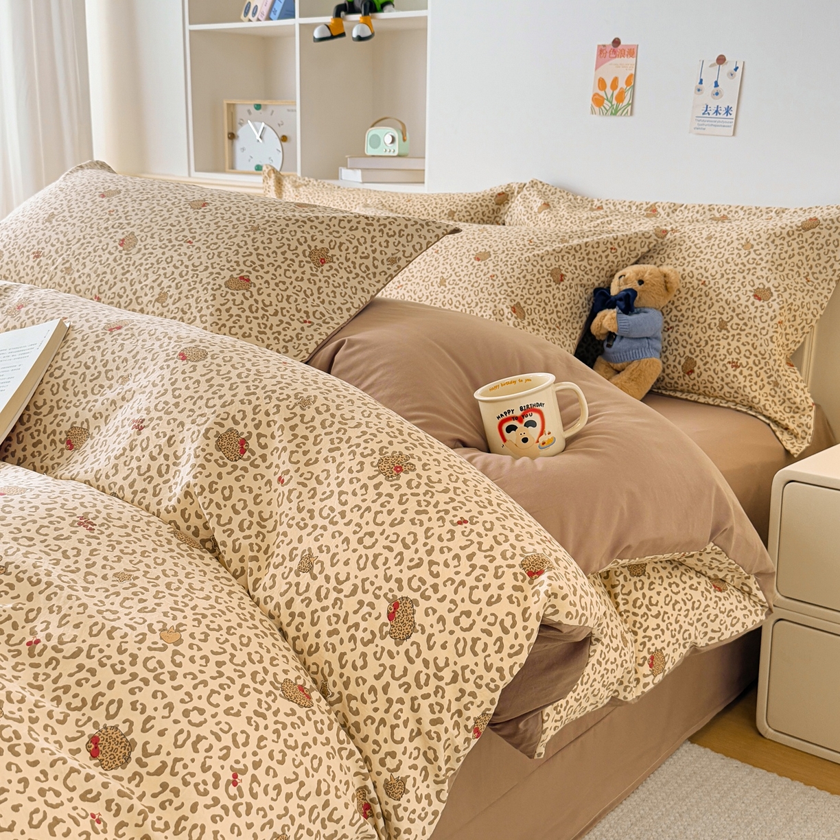 91家纺网 家纺一手货源 找家纺 （总）梦纤绒 2026新款高克重古法水洗棉四件套