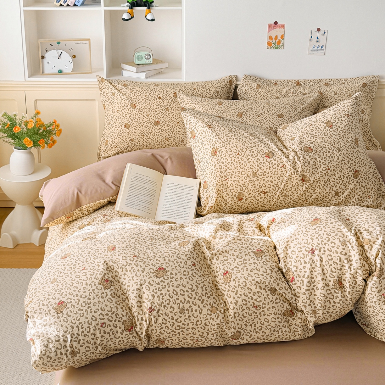 91家纺网 家纺一手货源 找家纺 （总）梦纤绒 2026新款高克重古法水洗棉四件套