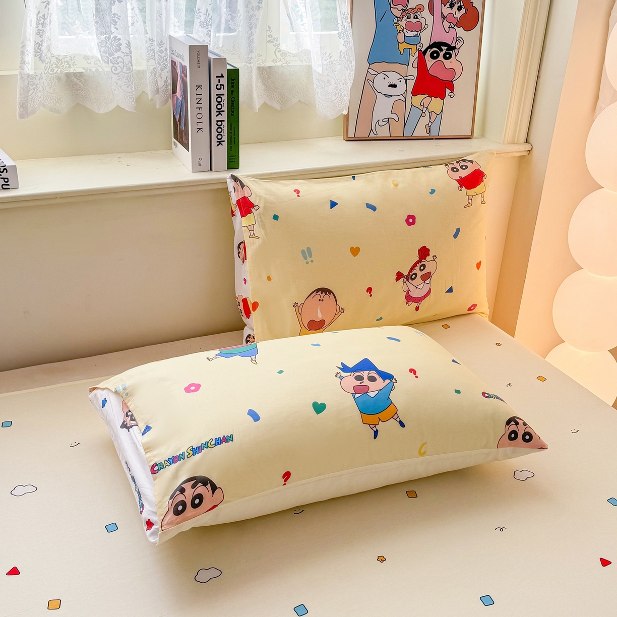 91家纺网 家纺一手货源 找家纺 博雅 2026新款蜡笔小新纯棉全棉四件套 小版-黄油蜡笔小新