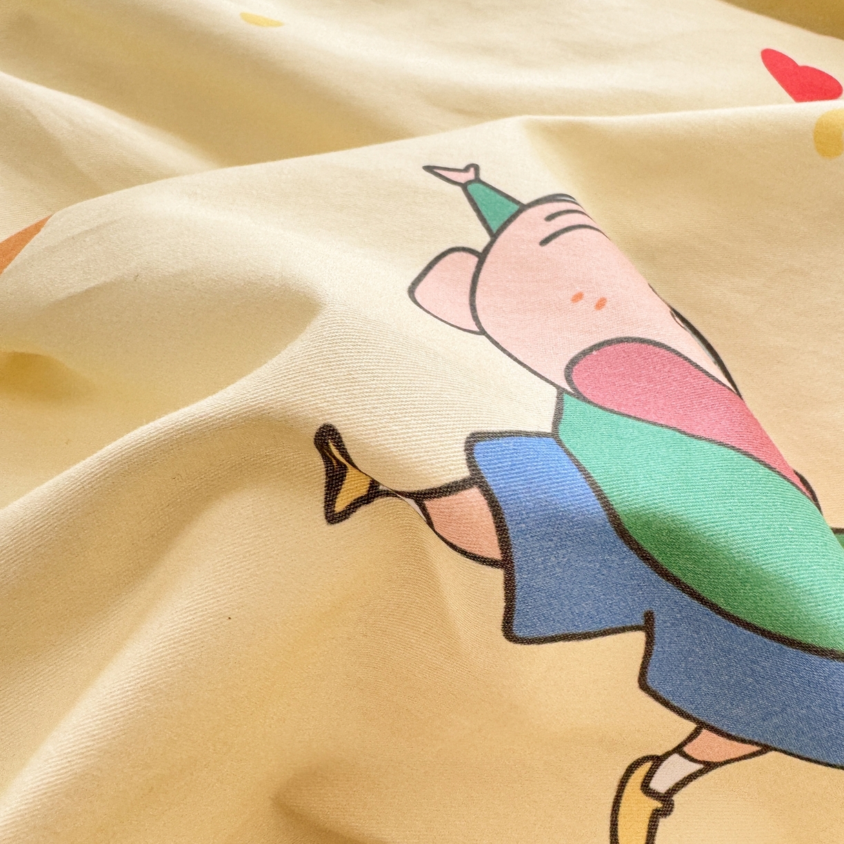 91家纺网 家纺一手货源 找家纺 博雅 2026新款蜡笔小新纯棉全棉四件套 小版-黄油蜡笔小新