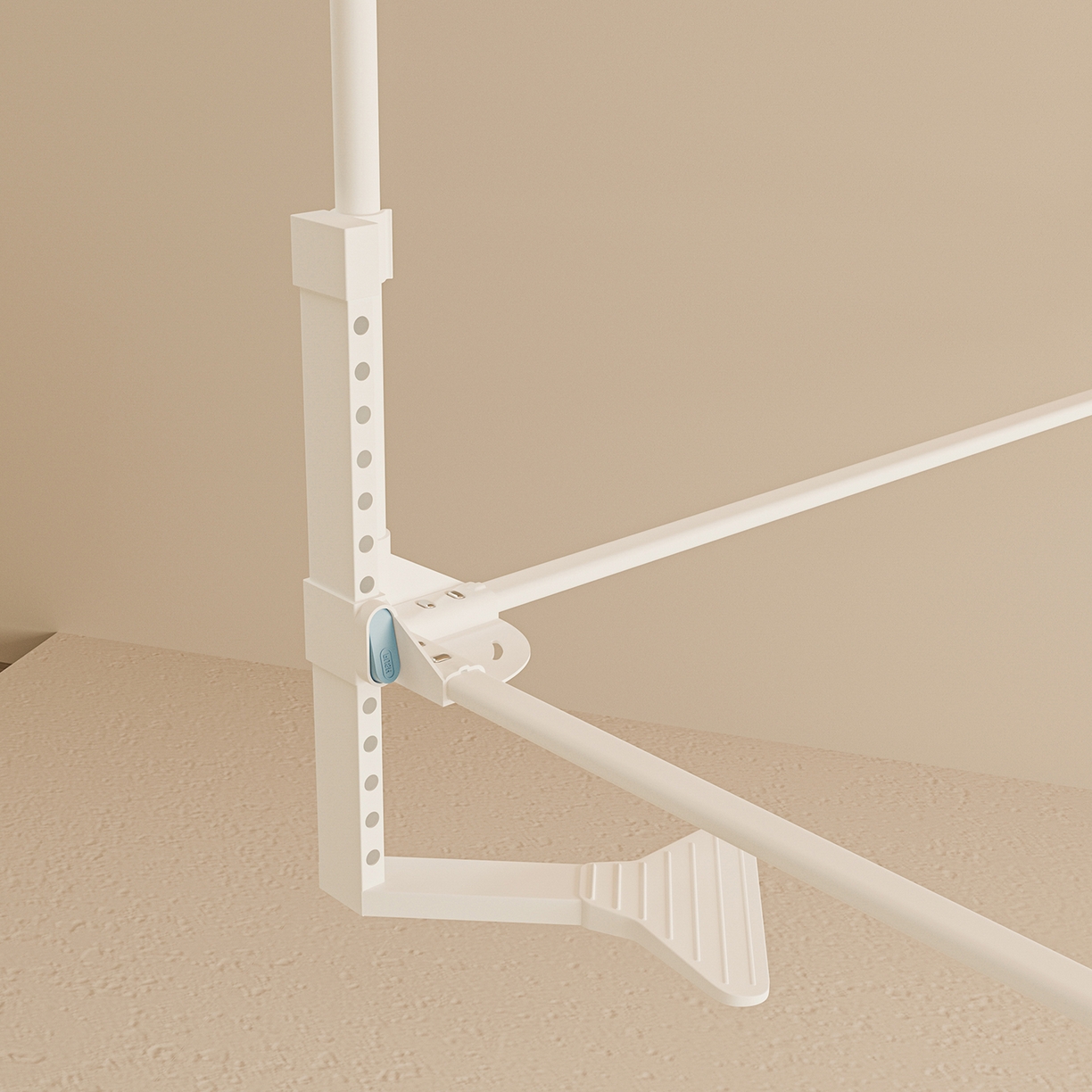 91家纺网 家纺一手货源 找家纺 （总）海虹蚊帐 2026新款2601外穿杆三开U型门一体防尘顶加密纱回底床笠款防摔蚊帐