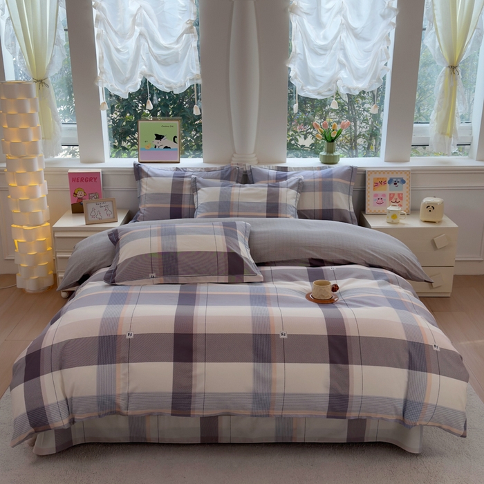 91家纺网 家纺一手货源 找家纺 铭博家纺 2026新款100%全棉纯棉单被套单品被套单件被套第一批 落日余晖