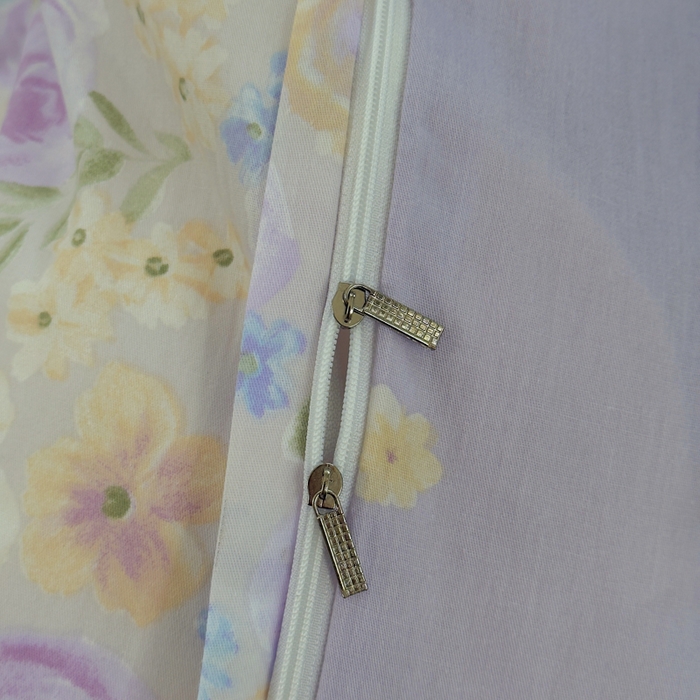 91家纺网 家纺一手货源 找家纺 铭博家纺 2026新款100%全棉纯棉单被套单品被套单件被套第一批 花开似锦-紫