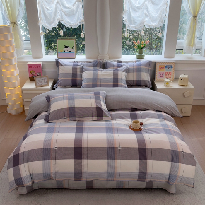 91家纺网 家纺一手货源 找家纺 铭博家纺 2026新款100%全棉纯棉单被套单品被套单件被套第一批 落日余晖