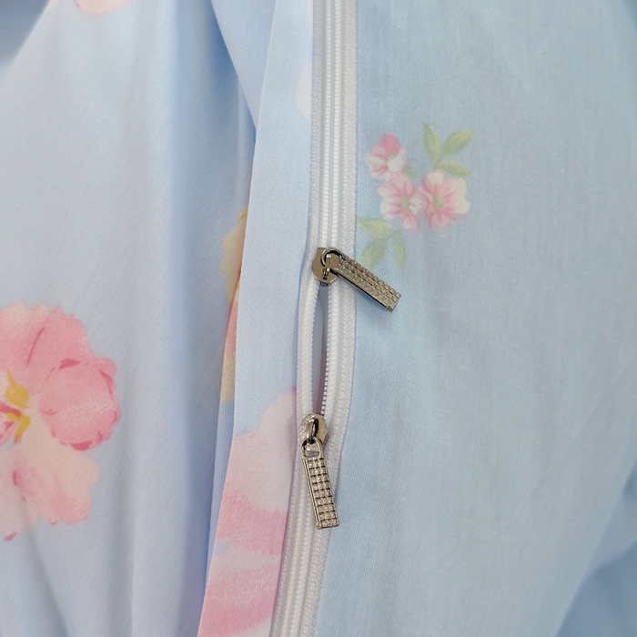 91家纺网 家纺一手货源 找家纺 铭博家纺 2026新款100%全棉纯棉单被套单品被套单件被套第一批 朵唯-蓝