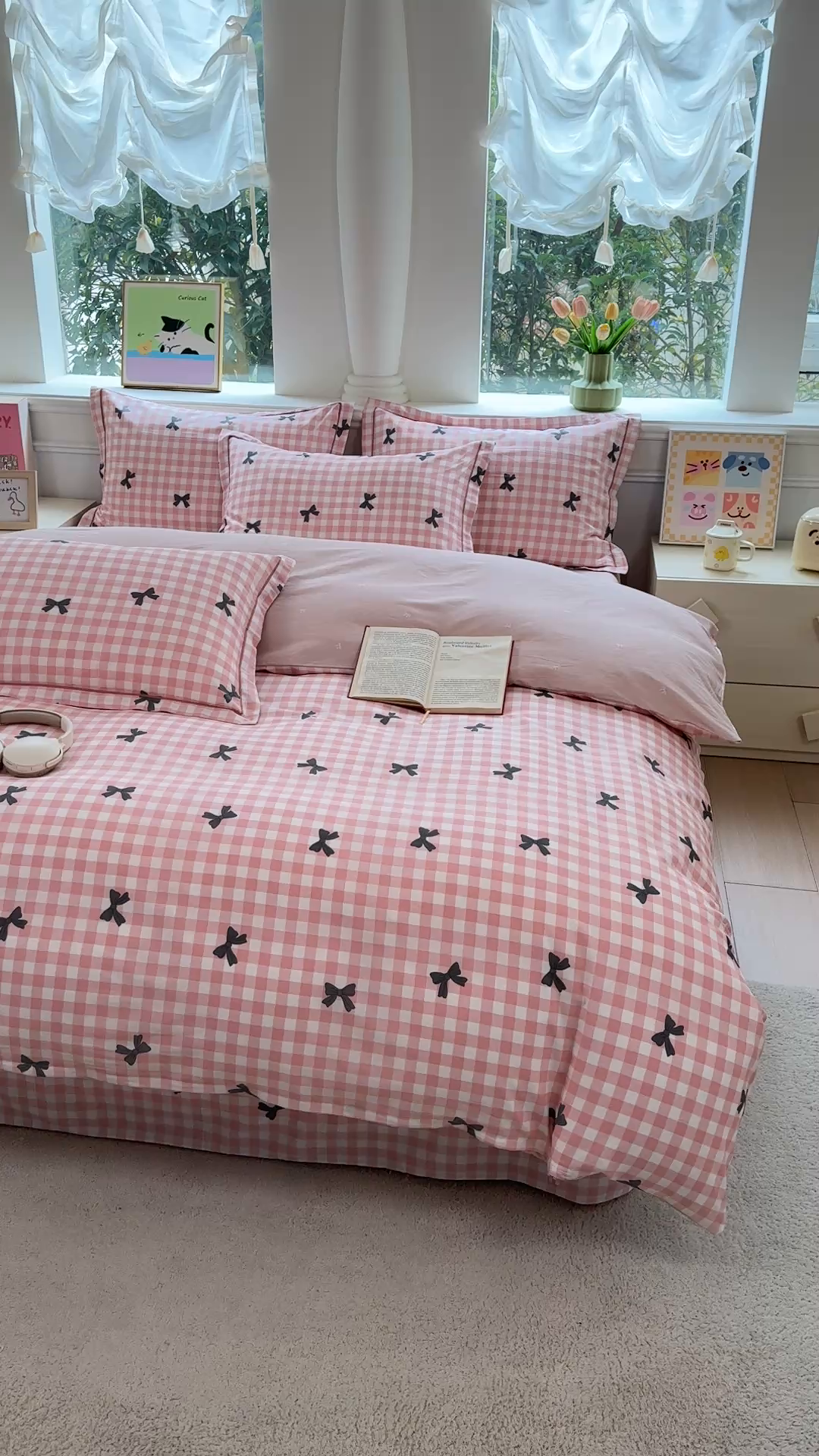 91家纺网 家纺一手货源 找家纺 铭博家纺 2026新款100%全棉纯棉单被套单品被套单件被套第一批 舒芙蕾-红