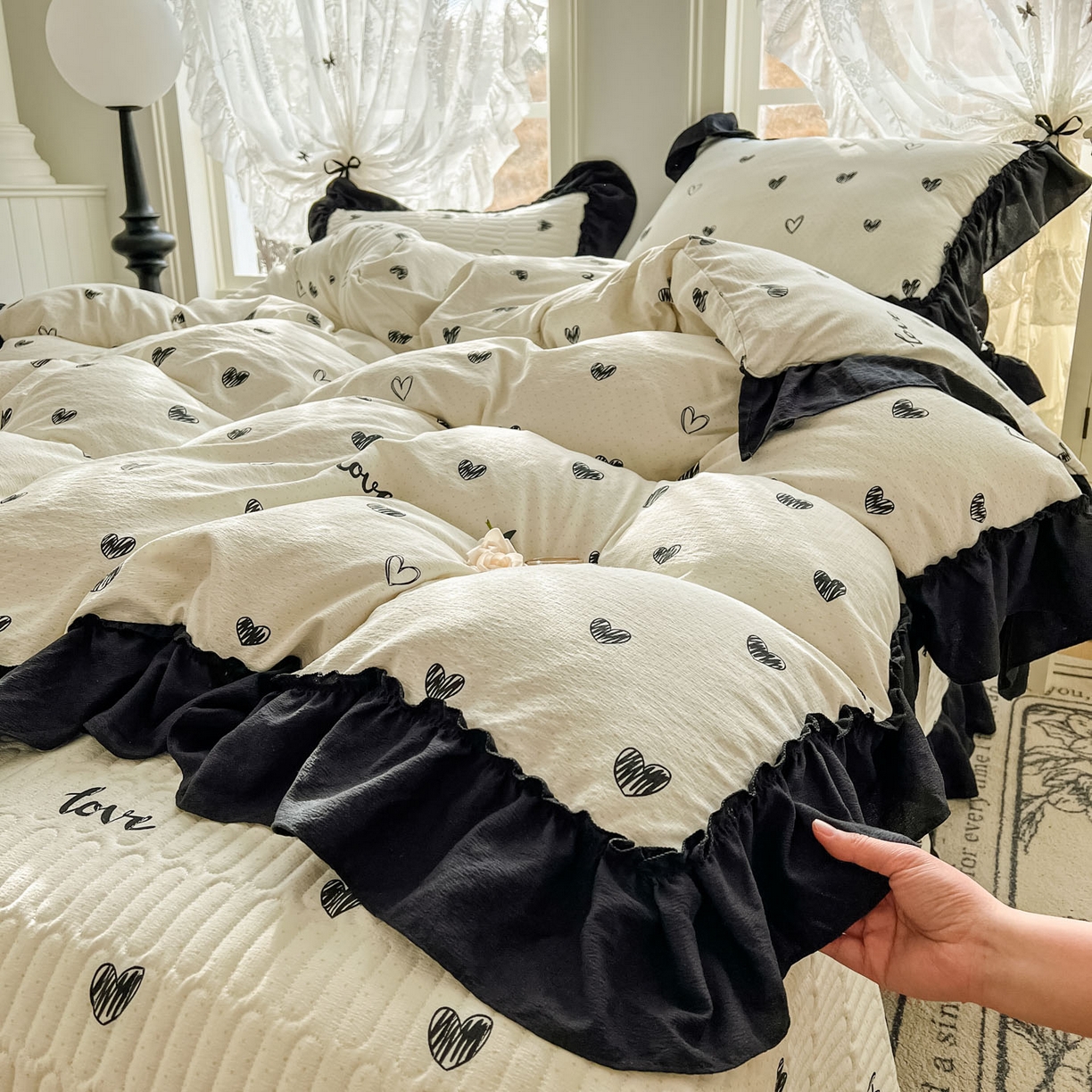 91家纺网 家纺一手货源 找家纺 （总）美梦家纺 2026新款赫本风云感棉床盖四件套