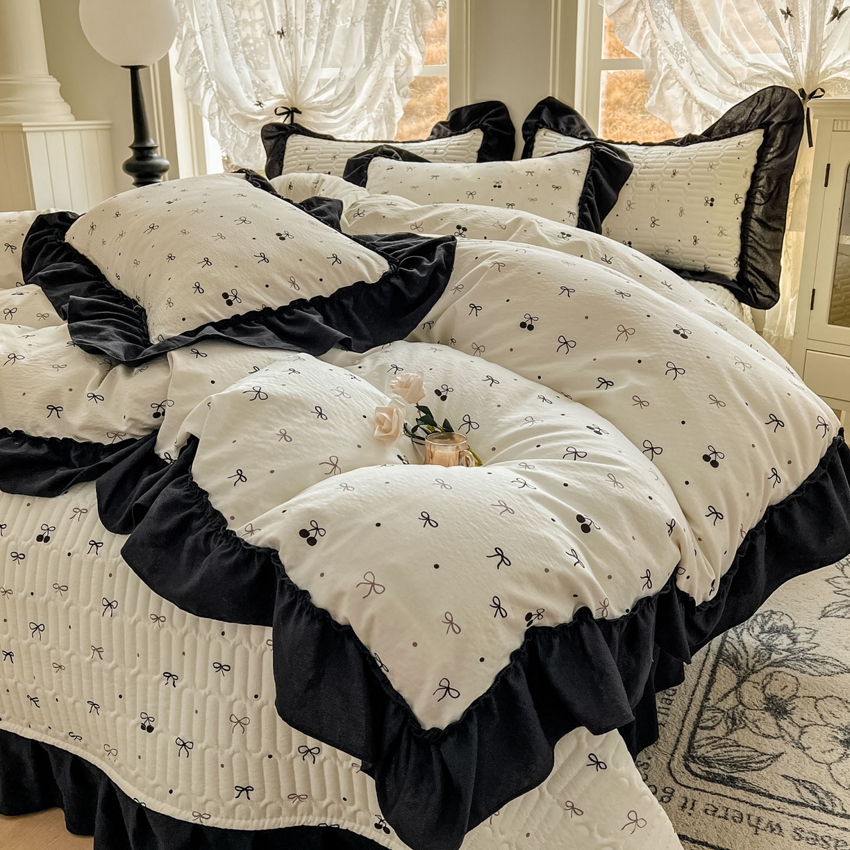 91家纺网 家纺一手货源 找家纺 （总）美梦家纺 2026新款赫本风云感棉床盖四件套