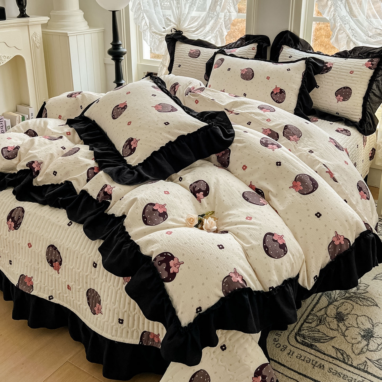 91家纺网 家纺一手货源 找家纺 （总）美梦家纺 2026新款赫本风云感棉床盖四件套