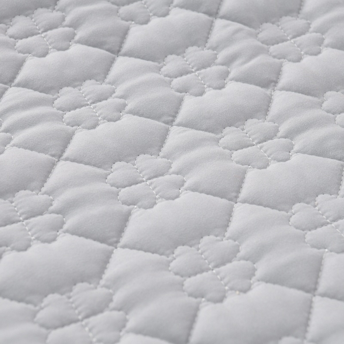 91家纺网 家纺一手货源 找家纺 优家居工厂店 2026新款240克高克重牛奶绒韩版牛奶绒夹棉床盖三件套床裙三件套直播热款-栀子花 栀子花-浅蓝