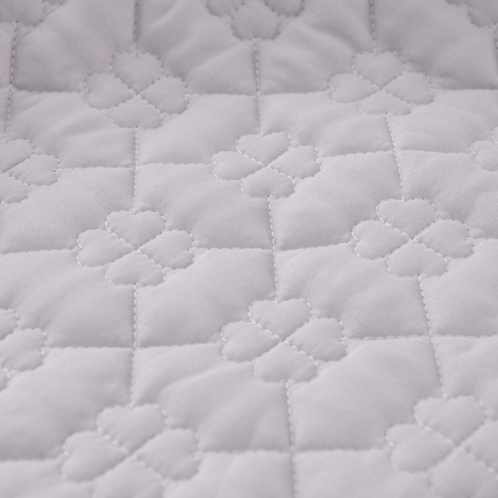 91家纺网 家纺一手货源 找家纺 优家居工厂店 2026新款240克高克重牛奶绒韩版牛奶绒夹棉床盖三件套床裙三件套直播热款-栀子花 栀子花-紫色