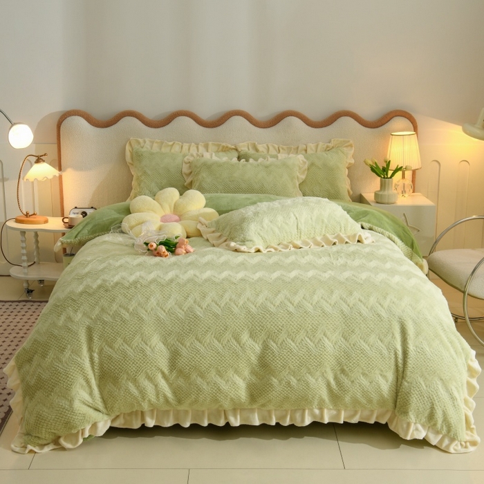 91家纺网 家纺一手货源 找家纺 （总）优家居工厂店 2026新款加厚兔毛绒四件套