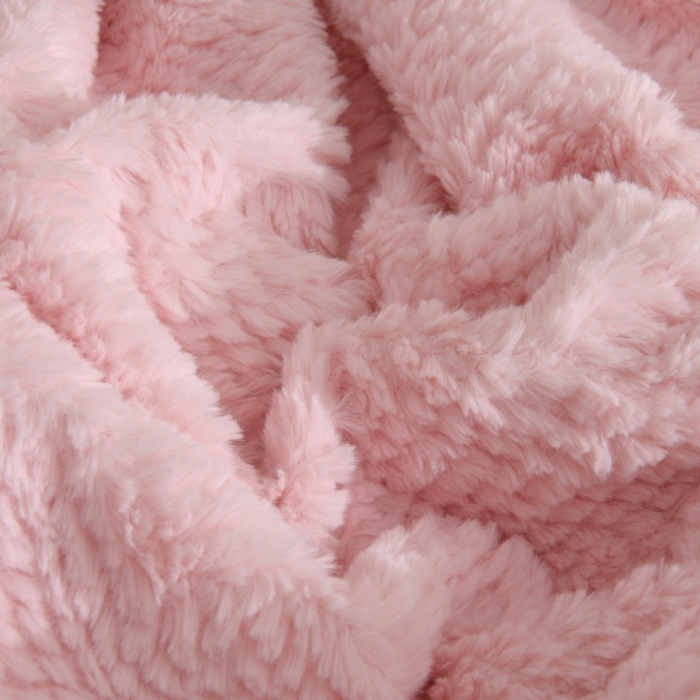 91家纺网 家纺一手货源 找家纺 优家居工厂店 2026新款加厚兔毛绒四件套 水波兔-粉