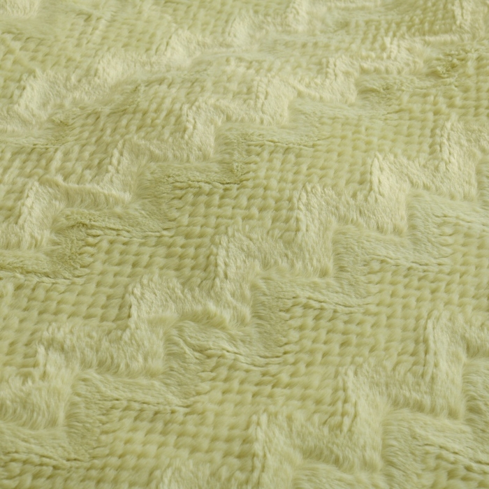 91家纺网 家纺一手货源 找家纺 优家居工厂店 2026新款加厚兔毛绒四件套 水波兔-绿