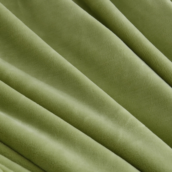 91家纺网 家纺一手货源 找家纺 优家居工厂店 2026新款加厚兔毛绒四件套 水波兔-绿