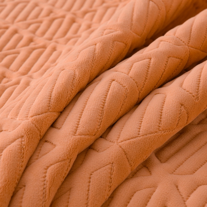 91家纺网 家纺一手货源 找家纺 （总）优家居工厂店 2026新品240克高克重牛奶绒韩版牛奶绒夹棉床裙三件套冬季直播热款-东方韵