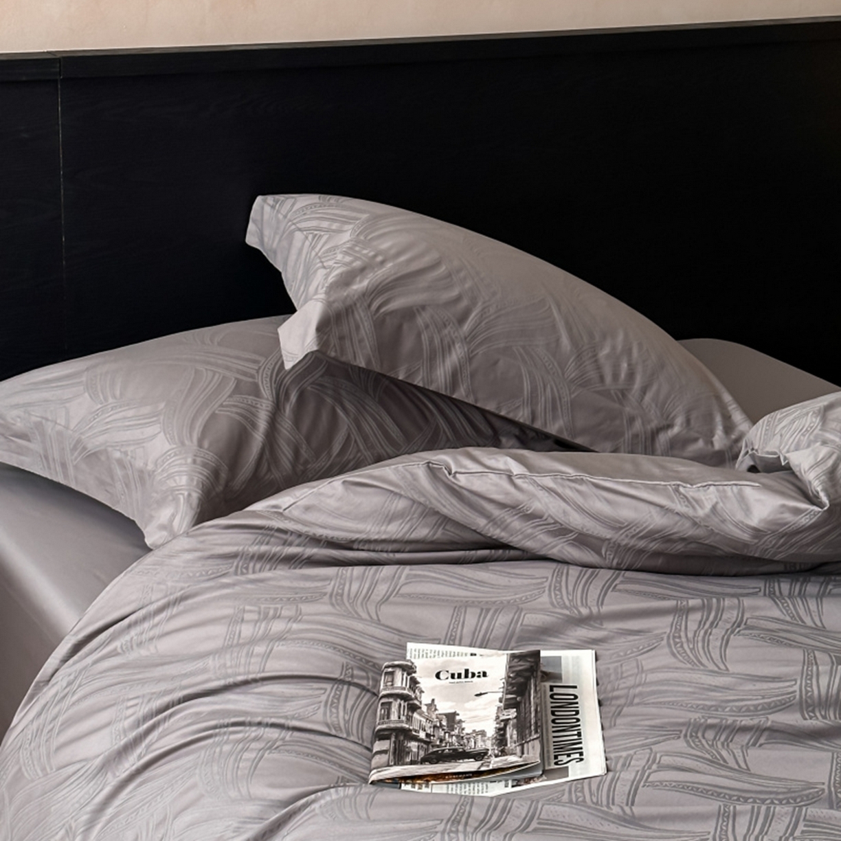 91家纺网 家纺一手货源 找家纺 （总）涵美人家纺 2025新款长绒棉真50双股高支全棉提花四件套纯棉