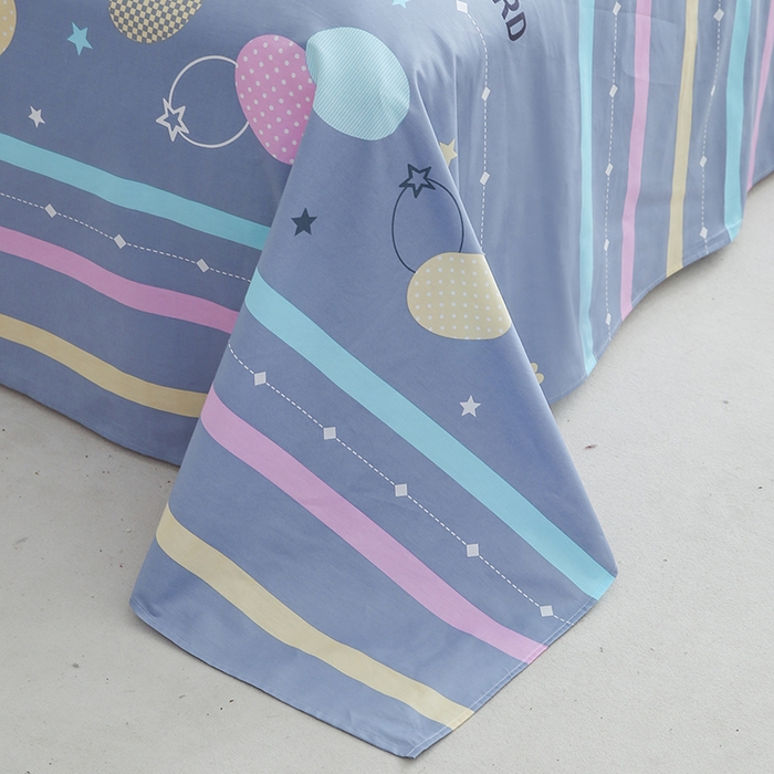 91家纺网 家纺一手货源 找家纺 （总）优家居工厂店 2026新款13360纯棉床单单件印花全棉加厚大学生宿舍三件套