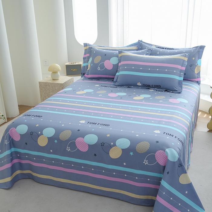 91家纺网 家纺一手货源 找家纺 （总）优家居工厂店 2026新款13360纯棉床单单件印花全棉加厚大学生宿舍三件套