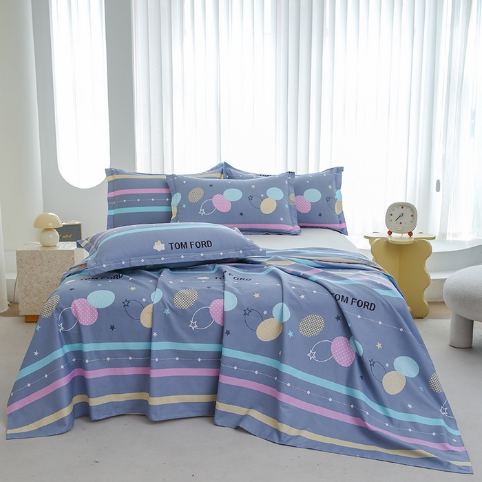 91家纺网 家纺一手货源 找家纺 （总）优家居工厂店 2026新款13360纯棉床单单件印花全棉加厚大学生宿舍三件套