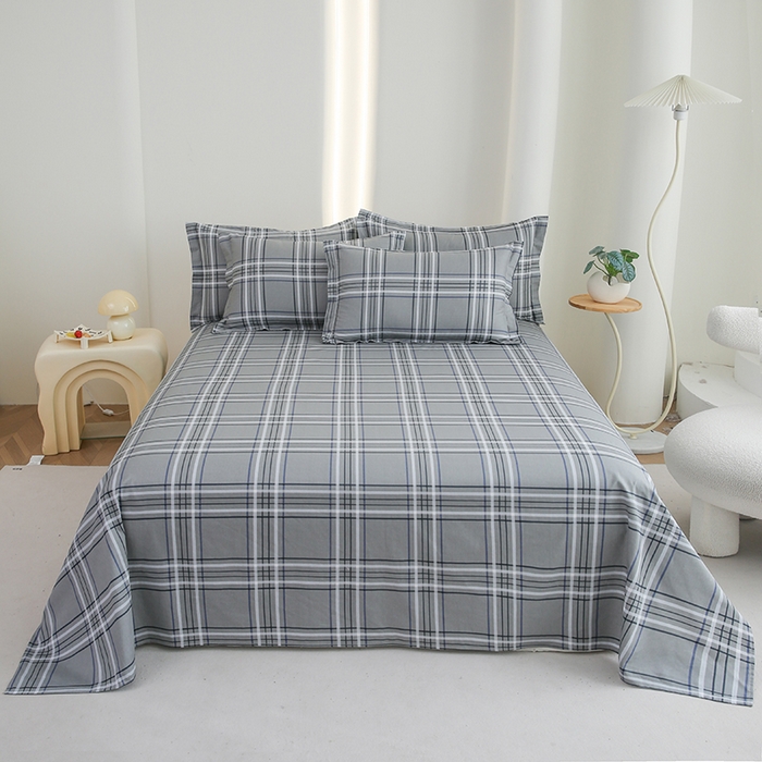 91家纺网 家纺一手货源 找家纺 优家居工厂店 2026新款13360纯棉床单单件印花全棉加厚大学生宿舍三件套 科纳特