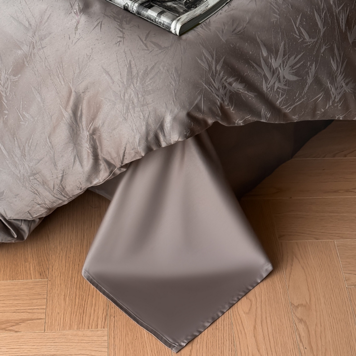 91家纺网 家纺一手货源 找家纺 涵美人家纺 2025新款长绒棉真50双股高支全棉提花四件套纯棉 辉映089