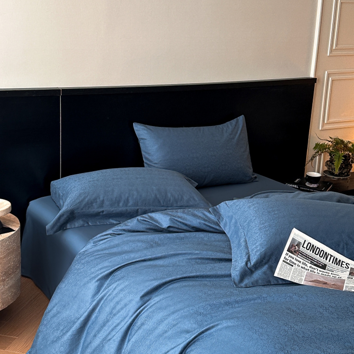 91家纺网 家纺一手货源 找家纺 涵美人家纺 2025新款长绒棉真50双股高支全棉提花四件套纯棉 荟锦120