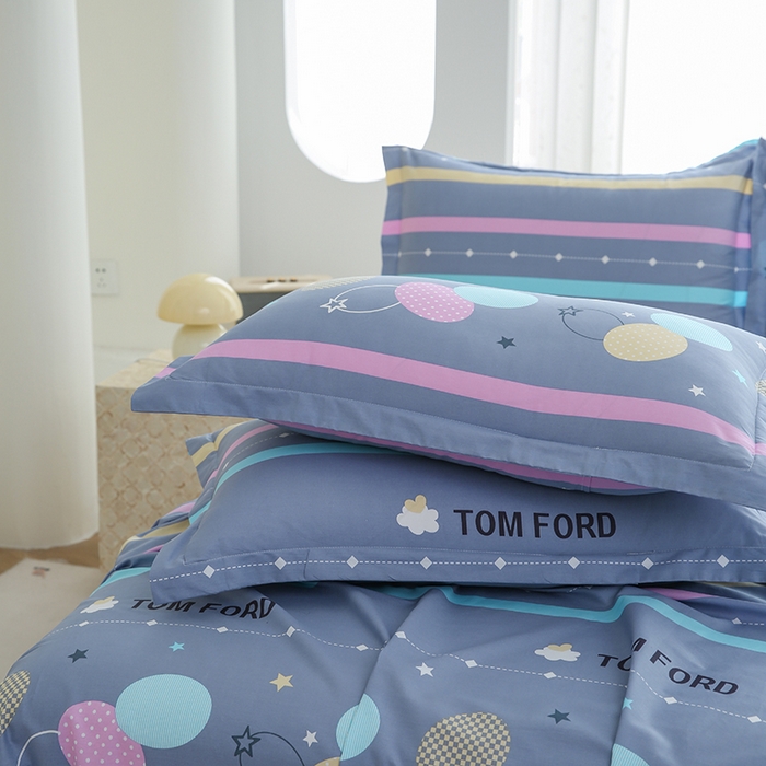 91家纺网 家纺一手货源 找家纺 优家居工厂店 2026新款13360纯棉床单单件印花全棉加厚大学生宿舍三件套 绽放星河-灰