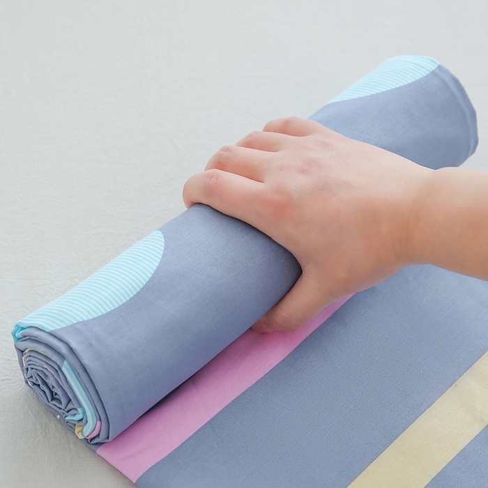 91家纺网 家纺一手货源 找家纺 优家居工厂店 2026新款13360纯棉床单单件印花全棉加厚大学生宿舍三件套 绽放星河-灰